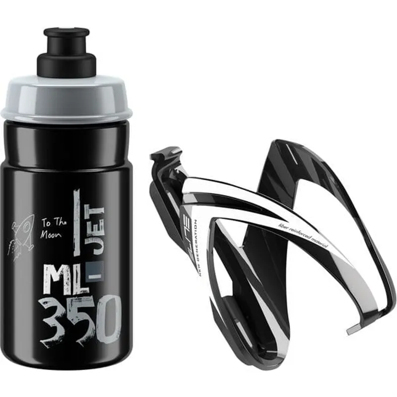 Elite 350 ml Jet Youth Ki Bottle Caget in Black