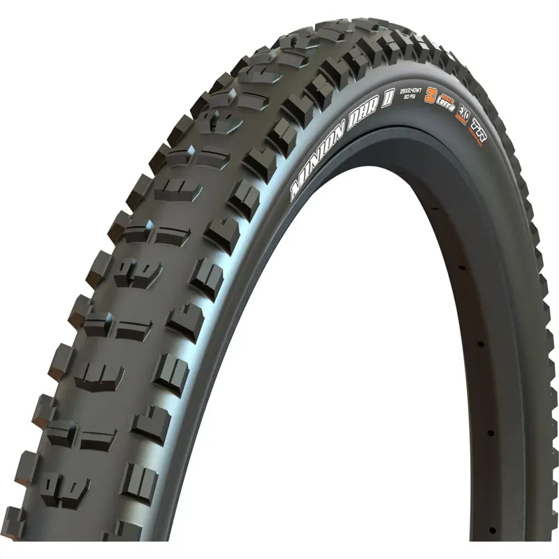 Maxxis Minion DHR II 3C MaxxGrip DoubleDown Tubeless Tyre in Black-1