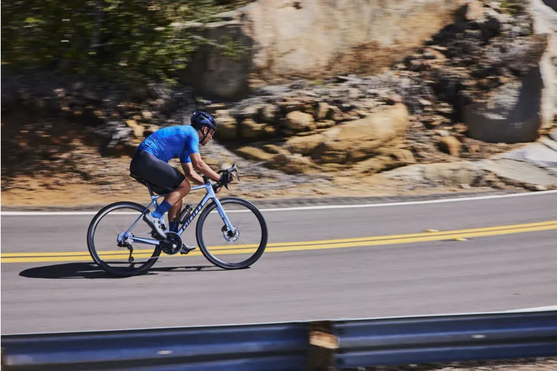 Giant TCR Advanced 0 105 Di2 Road Bike In Gloss Frost Silver-2