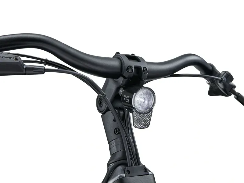 Giant NewTour E+ 2 LST Electric Commuter Bike in Cold Night-8