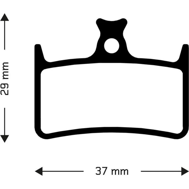 Aztec Hope E4 Organic Disc Brake Pads in Black